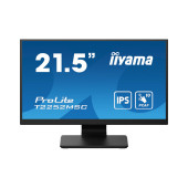 IIYAMA 22" T2252MSC-B2AG FHD (1920×1080) IPS, 16:9, 5ms, 250 cd/m2, 1000:1, 1xHDMI, 1xDP, 2xUSB-A, zvučnici, crni