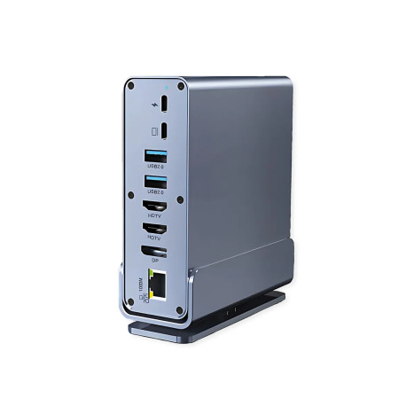 Roline VALUE Docking station USB-C, HDMI/DP 4K60, G-LAN, USB-A, USB-C, PD, SD/microSD, Audio