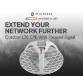 MikroTik LHGGR&R11e-LTE7 (LHGG LTE7 kit), vanjski LTE CPE, LTE Cat7 (300/100 Mbps), 17 dBi usmjerena antena, 2CA, ARM dual-co