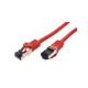 Roline VALUE S/FTP mrežni kabel Cat.8 (Class I), LSOH, stranded, 1.0m, crveni