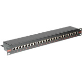 Roline Cat.6/Class E 19" Patch Panel 24-porta STP, crni