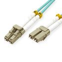 Roline VALUE optički kabel 50/125µm LC/LC, Duplex, OM3, 0.5m, tirkizni