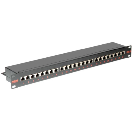 Roline Cat.6/Class E 19" Patch Panel 24-porta STP, crni