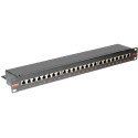 Roline Cat.6/Class E 19" Patch Panel 24-porta STP, crni