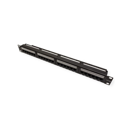 Roline VALUE Cat.6a/Class EA 19" Patch Panel 24-porta UTP, crni