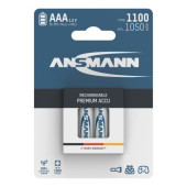 Ansmann NiMH Rechargeable battery AAA HR03 type 1100 (min. 1050 mAh) 4 pcs. blister packaging