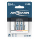 Ansmann NiMH Rechargeable battery AA HR6 2100 mAh maxE 4 pcs.