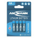 Ansmann Lithium Battery AA FR6 4 pcs. blister packaging