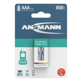 Ansmann Dect NiMH Rechargeable battery AAA HR03 800 mAh maxE 2 pcs.