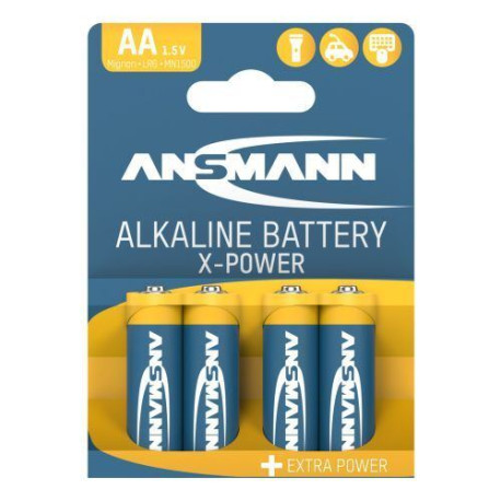Ansmann X-Power Alkaline Battery AA LR6 4 pcs. paper blister