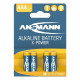 Ansmann X-Power Alkaline Battery AAA LR03 4 pcs. paper blister