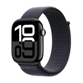 Watch Apple Watch Series 10 GPS + Cellular 46mm Jet Black Aluminium Case with Sport Loop - Black