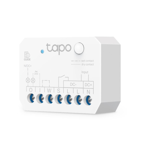 TP-Link Tapo S110E Smart Switch Module  2.4GHz, 802.11b/g/n, Bluetooth, Tapo app, Wi-Fi kontrola, Timer/Schedule postavke, Am