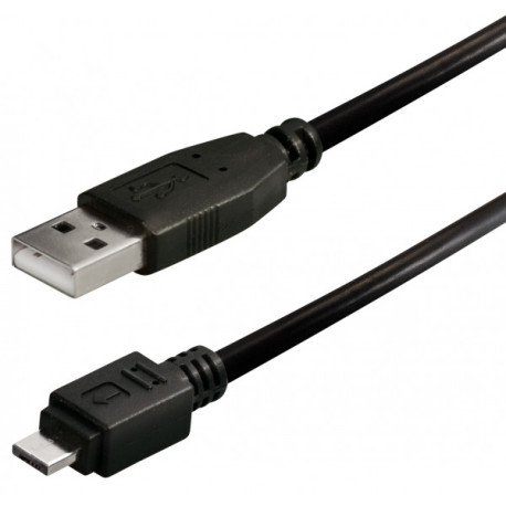 Transmedia USB typeA plug-Micro USB type A 0,2m