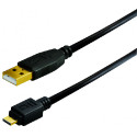 Transmedia USB typeA plug-Micro USB typeA Gold Plated Plug