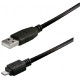Transmedia USB typeA plug-Micro USB typeB 0,2m