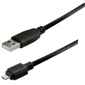 Transmedia USB typeA plug-Micro USB typeB 0,2m