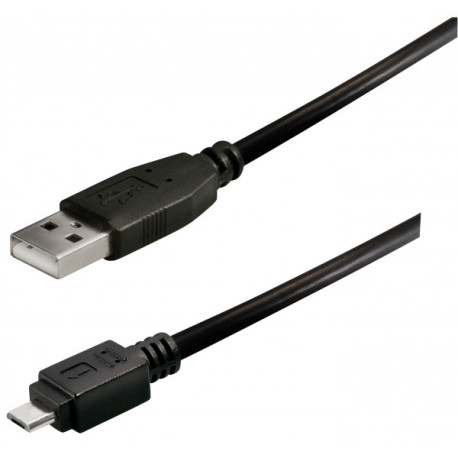 Transmedia USB typeA plug-Micro USB typeB 0,2m
