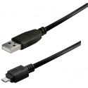Transmedia USB typeA plug-Micro USB typeB 0,2m