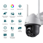 TP-Link VIGI 4MP Outdoor Full-Color Wi-Fi Pan Tilt Network Camera (4mm)