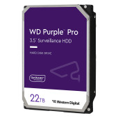 HDD Video Surveillance WD Purple Pro 22TB CMR (3.5'', 512MB, 7200 RPM, SATA 6Gbps, 550TB/year)