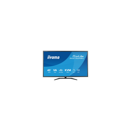 IIYAMA Monitor LED X4373UHSU-B2 KVM Switch 42.5" VA LED 3840 x 2160 60hz 450cd 3ms HDMI DP USB Type