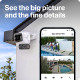 TP-Link Tapo C675D kamera + Tapo A202 Solar panel, 4K/8MP (3840x2160), 10000mAh punjiva li-lon bater, microSD, 6×Spotlights,
