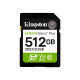 Kingston 512GB SDHC Canvas Select Plus Gen 3 150R512GB SDXC Canvas Select Plus 150R C10 UHS-I U3 V3