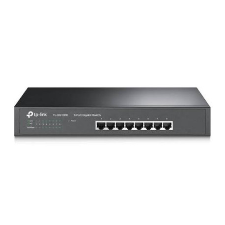 TP-Link TL-SG1008, 8-port GbE switch, steel case