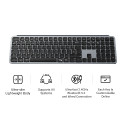 Tipkovnica Keychron B6P-K1-UK Space Gray100% Layout/BT/2.4GHz/Wired