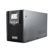 Gembird 2000 VA pure sine wave UPS, LCD display, 2 x Schuko 3 x C13 outputs, USB, black