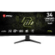 Monitor MSI MAG 346CQDF E20 / 86,4 cm (34") / 3440x1440 (UWQHD) / Rapid VA / UWQHD (3440 x 1440): 200Hz, HD (1720 x 720): 400