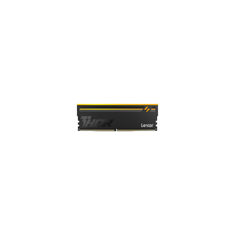 Lexar THOR 2.0 16GB DDR5 6000 CL36 1.3V Memory with heatsink and RGB lighting, Black Color, Single p