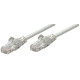 Intellinet Cat6, CCA, U/UTP, PVC, RJ45, 10m, sivi