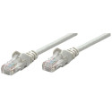 Intellinet Cat6, CCA, U/UTP, PVC, RJ45, 10m, sivi