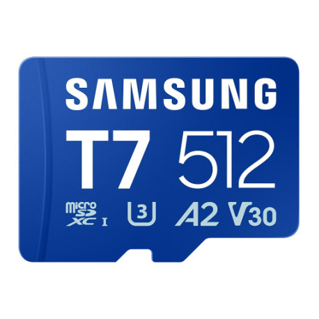 Spominska kartica Samsung T7, micro SDXC, 512GB, U3, V30, A2, UHS-I, 170 MB/s