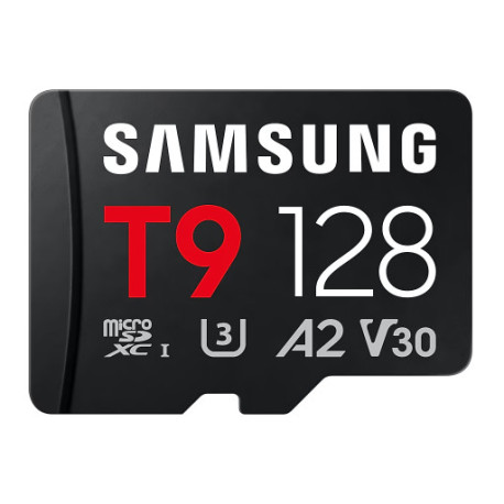 Spominska kartica Samsung T9, micro SDXC, 128GB, U3, V30, A2, UHS-I, 200 MB/s