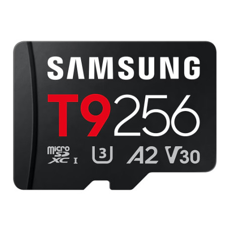 Spominska kartica Samsung T9, micro SDXC, 256GB, U3, V30, A2, UHS-I, 200 MB/s