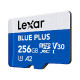 Spominska kartica Lexar BLUE PLUS, Micro SDXC, 256GB, 170MB/s, U3, V30, A2, UHS-I, z adapterjem