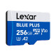 Spominska kartica Lexar BLUE PLUS, Micro SDXC, 256GB, 170MB/s, U3, V30, A2, UHS-I, z adapterjem