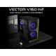 Računalniško ohišje Lian Li Vector V150 INF, Micro-ATX, kaljeno steklo, črno