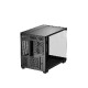 Računalniško ohišje DeepCool CG330 3F, micro-ATX, kaljeno steklo, črno