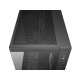 Računalniško ohišje DeepCool CG330 3F, micro-ATX, kaljeno steklo, črno