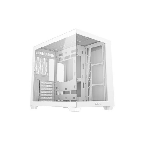 Računalniško ohišje DeepCool CG530, ATX, Midi-Tower, kaljeno steklo, belo