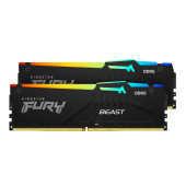 RAM DDR5 64GB Kit (2x32GB) 6000MT/s CL36 1.35V, Kingston Fury Beast RGB EXPO/XMP