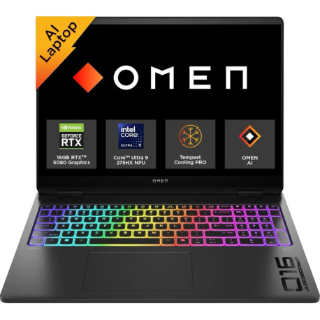 HP OMEN MAX Gaming 16-ah0012ns | U9 275HX | RTX 5080 (16GB) / Core Ultra 9 / RAM 32 GB / SSD Pogon / 16,0" WQHD