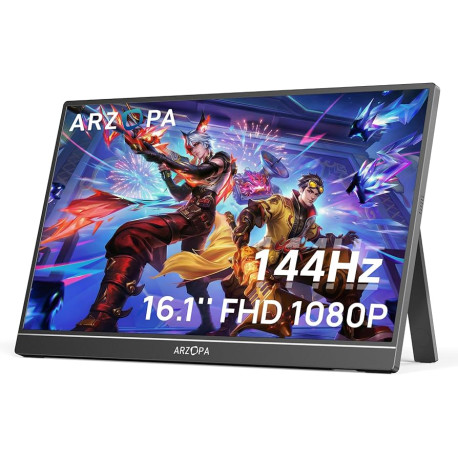 Arzopa Monitor 16,1" Z1FC silver  gray Portable Gaming (? zaštitne  navlake) , 92172110   R