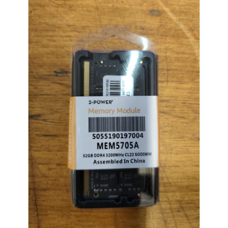 Memorija 32GB DDR4 3200MHz  CL22 SODIMM