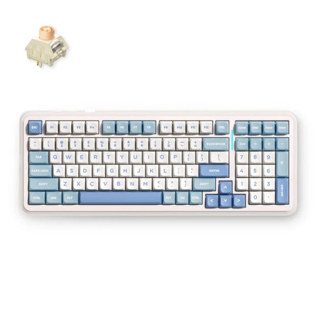 MCHOSE K99 V2 Wireless Mechanical Keyboard, Blue, 98%, MC-K99V2-4 /HR znakovi/