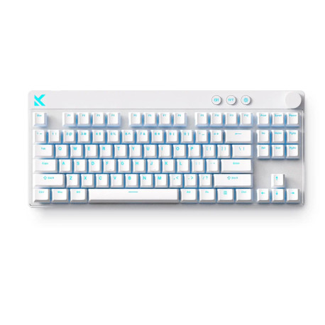 MCHOSE Mix 87 Hall Efect Magnetic Switch Gaming Keyboard, White, 80%, MC-Mix87-4 /HR znakovi/